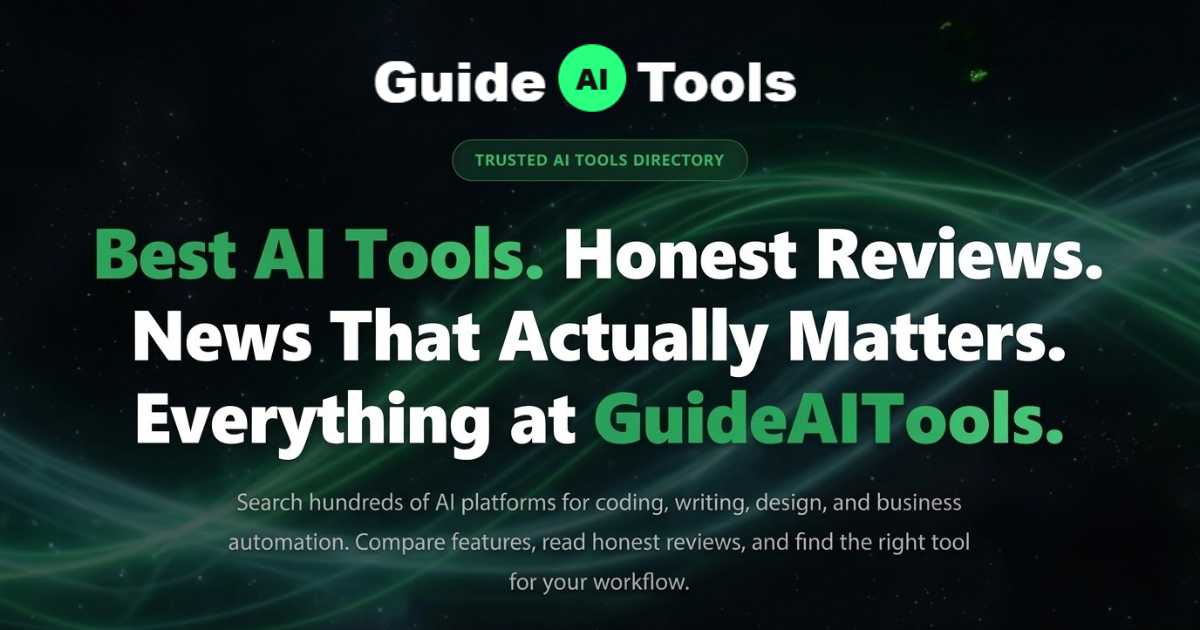 GuideAITools - Find and Compare Best AI Tools for Every Need