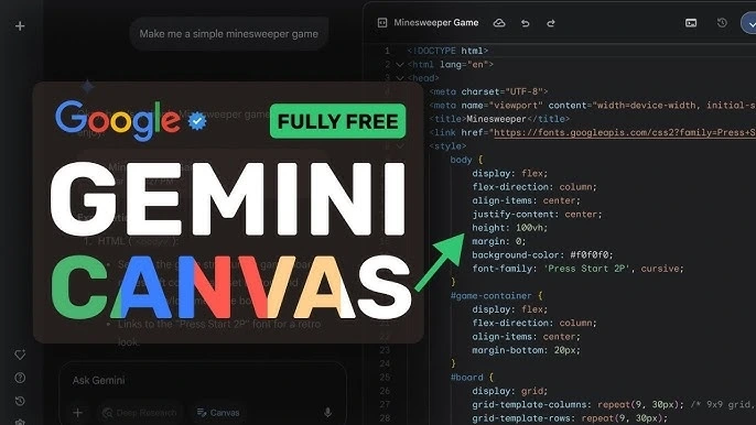 How to Use Gemini Canvas Fully free