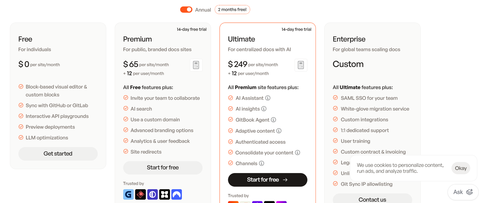 GitBook AI Pricing Plans and Details