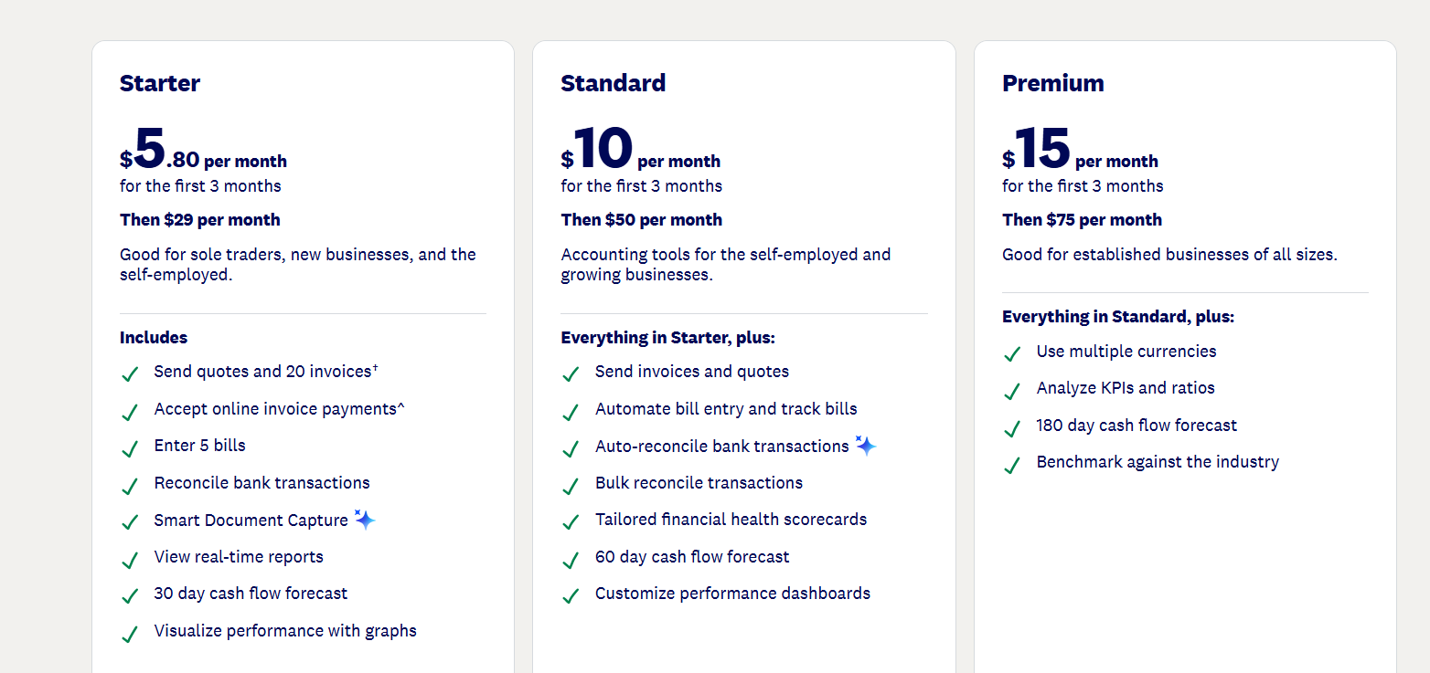 Xero AI Pricing Plans and Details
