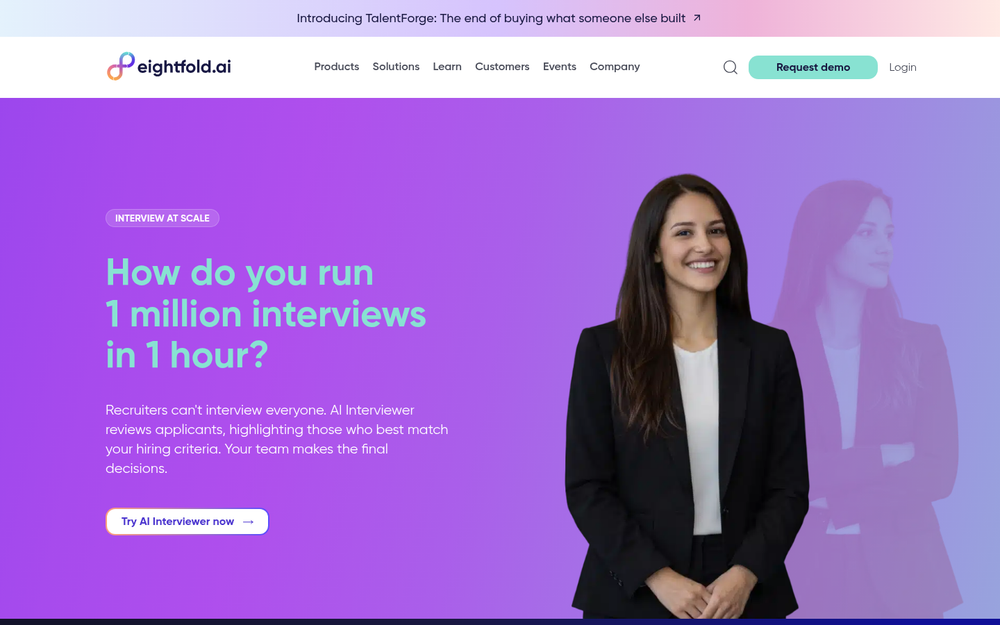 Eightfold AI enterprise talent intelligence platform mapping candidate skills and mobility