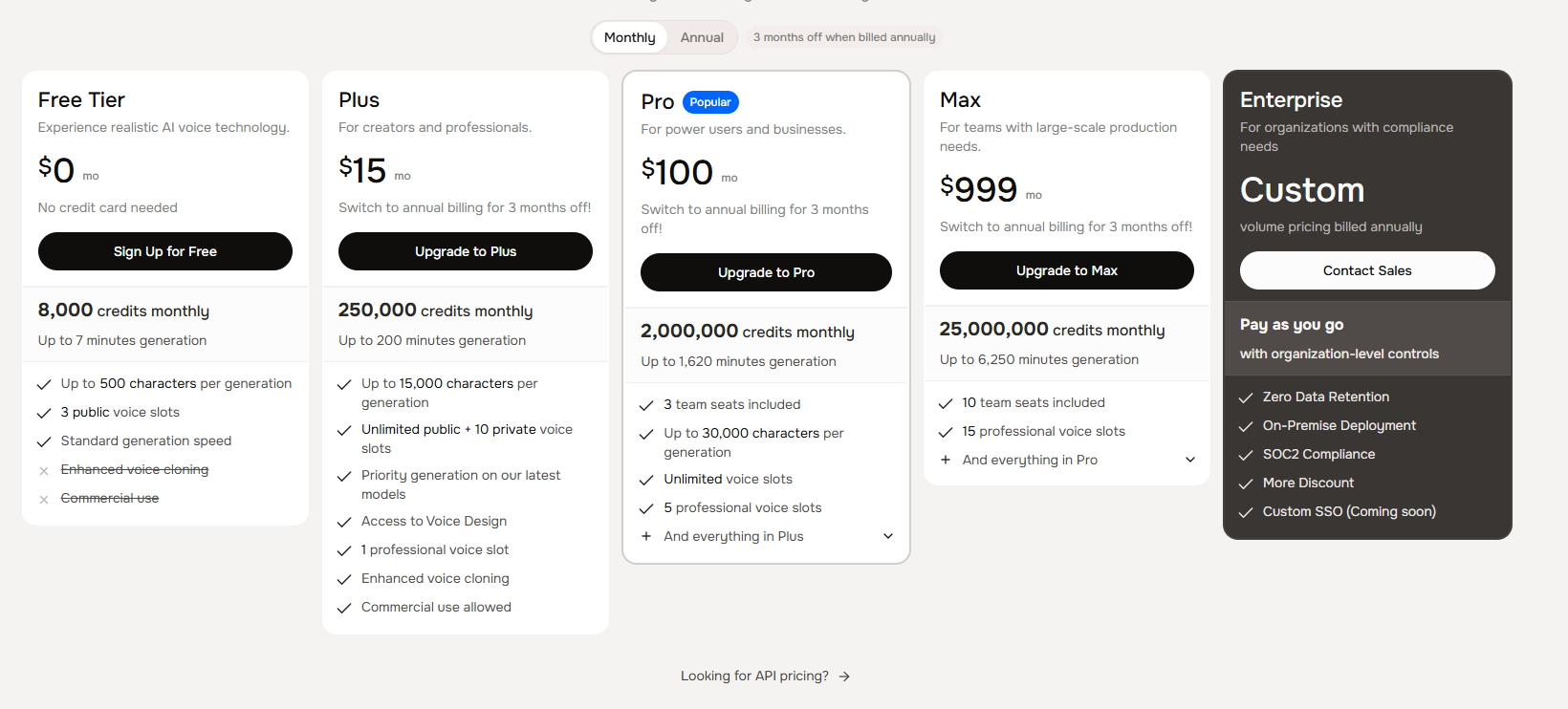 Fish Audio Pricing Plans and Details