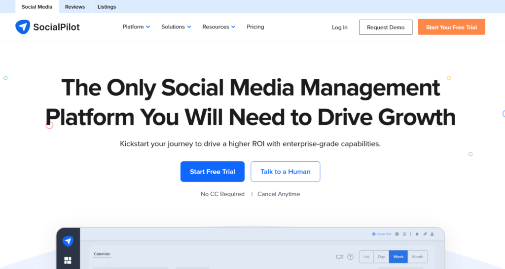 SocialPilot social media scheduling tool for agencies managing multiple accounts and client content