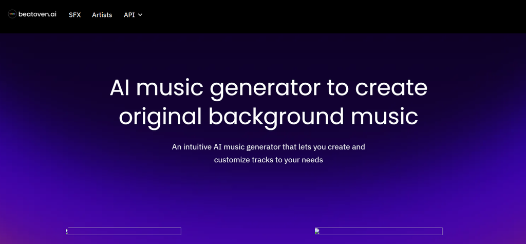 Beatoven AI music generator for video, podcast and background music