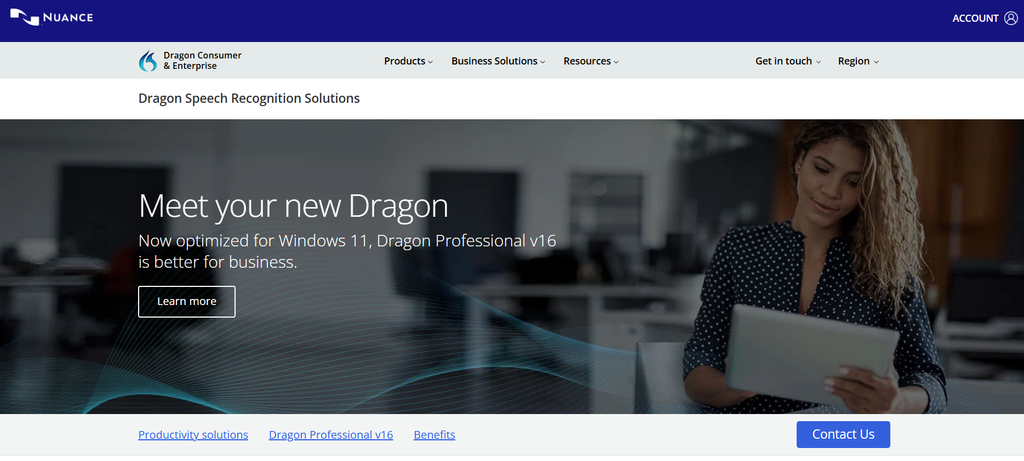 Dragon Professional speech recognition software for Windows desktop dictation