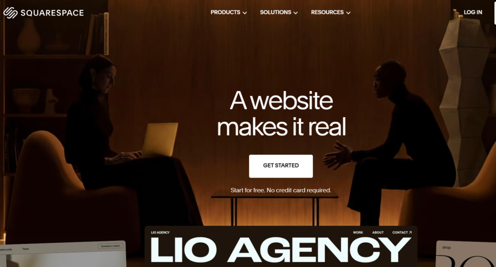 Squarespace Fluid Engine editor showing a mobile-responsive grid layout for a store.