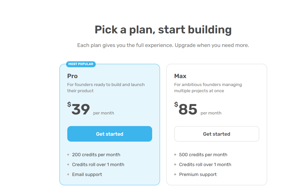 Buildpad Pricing Plans and Details