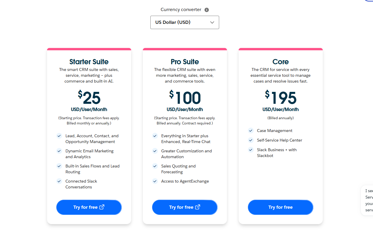 Salesforce Service Cloud Pricing Plans and Details