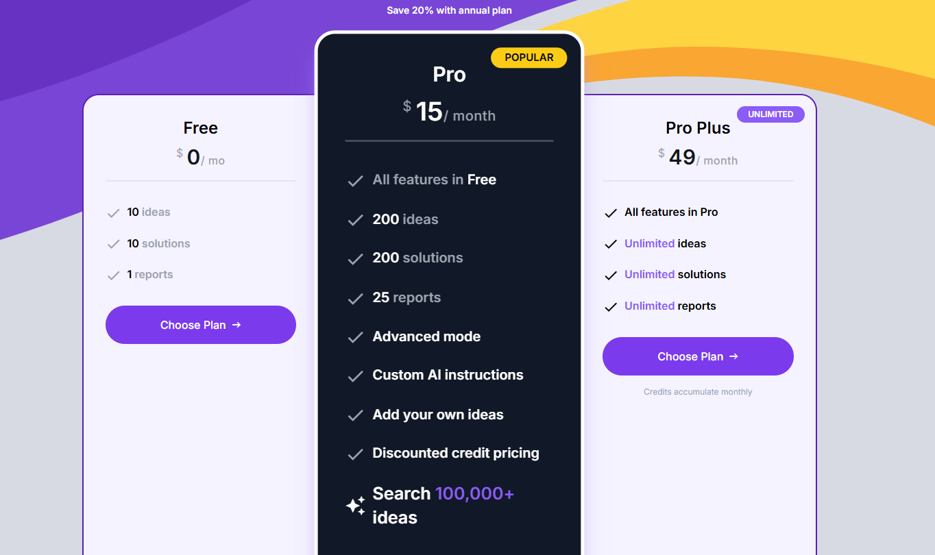 Stratup.ai Pricing Plans and Details